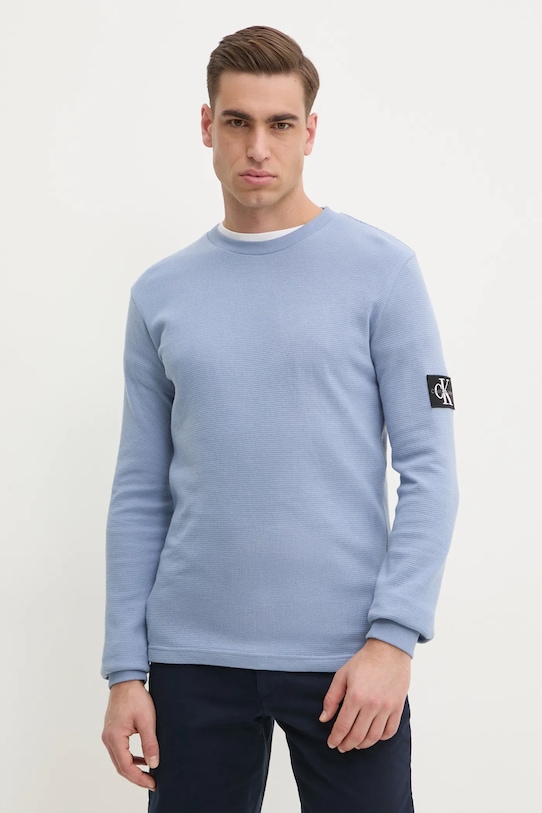 

Хлопковая толстовка Calvin Klein Jeans, синий