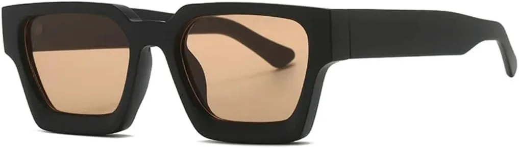 

Модные женские солнцезащитные очки класса люкс в стиле ретро, ​​мужские очки с леопардовым принтом, защита от ультрафиолета UV400 TOIPASTN, Black Champagne