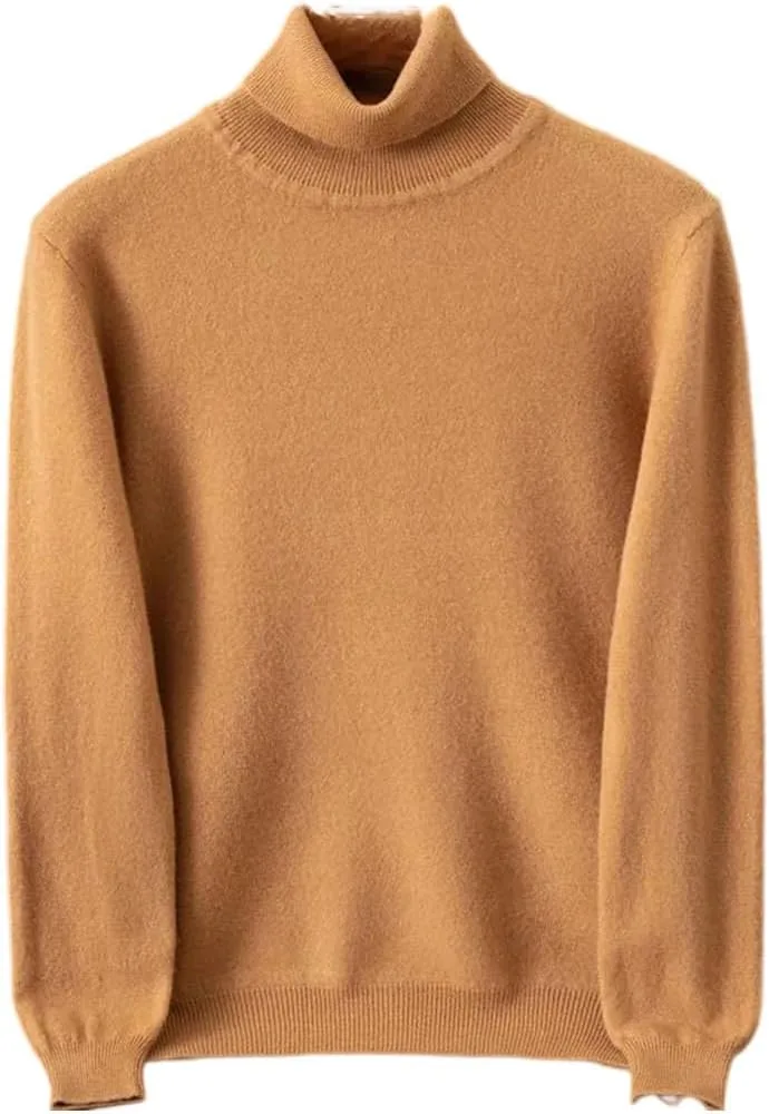 

Мужской вязаный свитер с высоким воротником