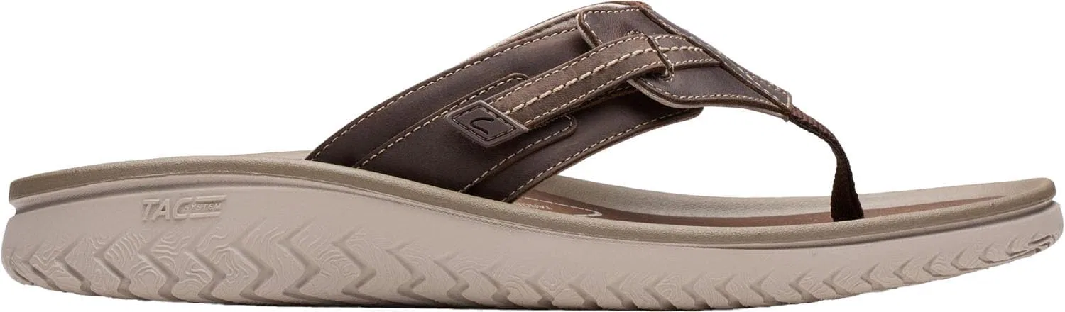 Сандалии мужские Clarks, коричневый гладкий