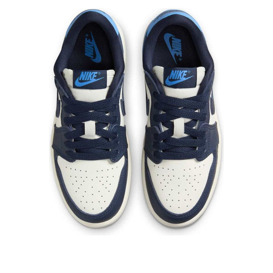 Кроссовки (PS) Air Jordan 1 Low OG 'Obsidian', белый — фото 4