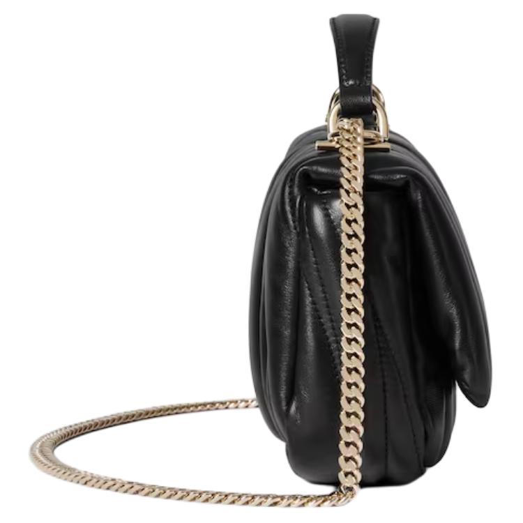 Сумка кросс-боди из стеганой кожи черная GUCCI — фото 4