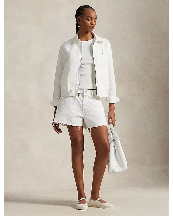 Льняная ветровка Ralph Lauren, White — фото 2