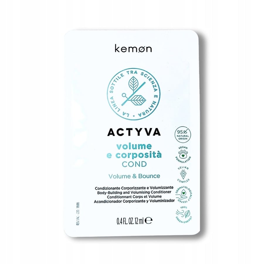 

Кондиционер для придания густоты волосам Kemon Volume E Corposita, саше 12 мл