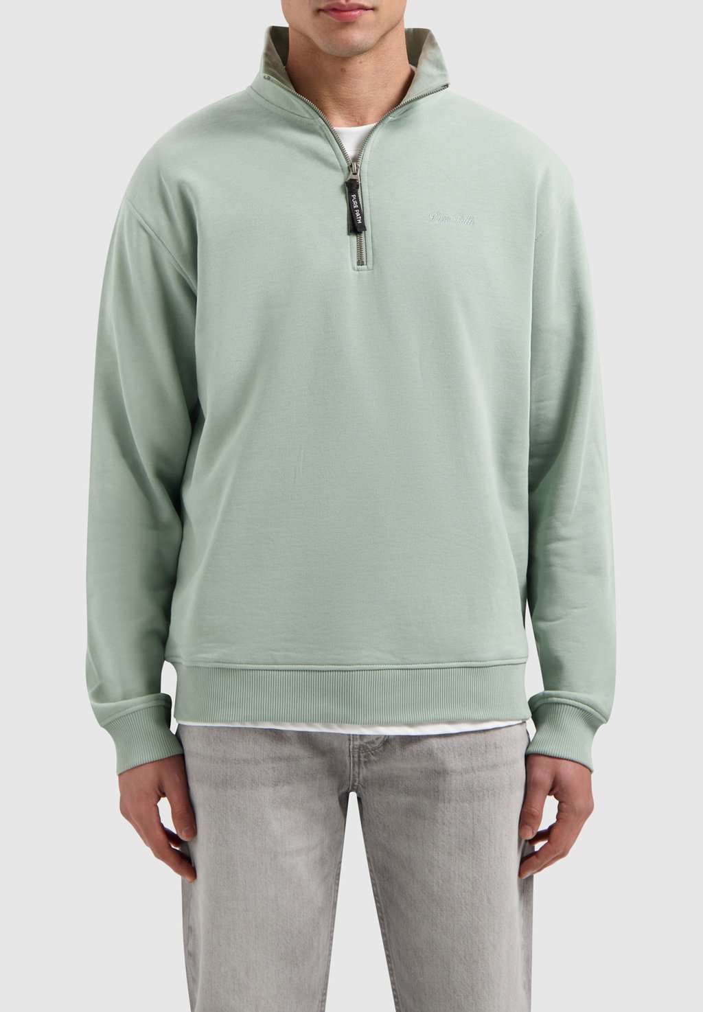 

Толстовка LOOSE FIT HALF ZIP Pure Path, зеленый