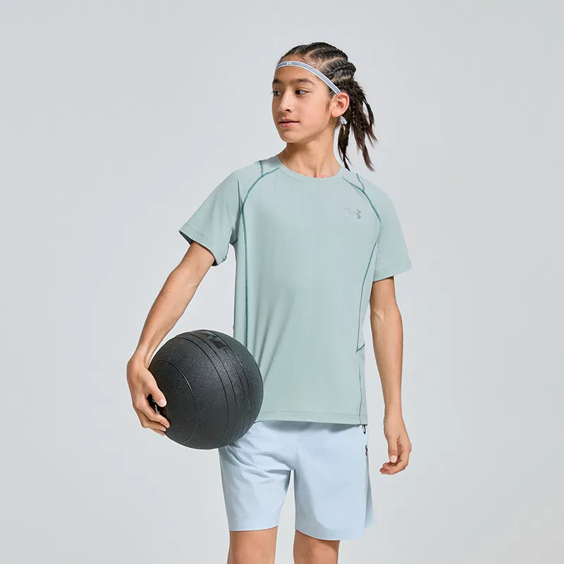 Футболка Comprehensive Training для подростков Under Armour, Light Aqua Green — фото 4