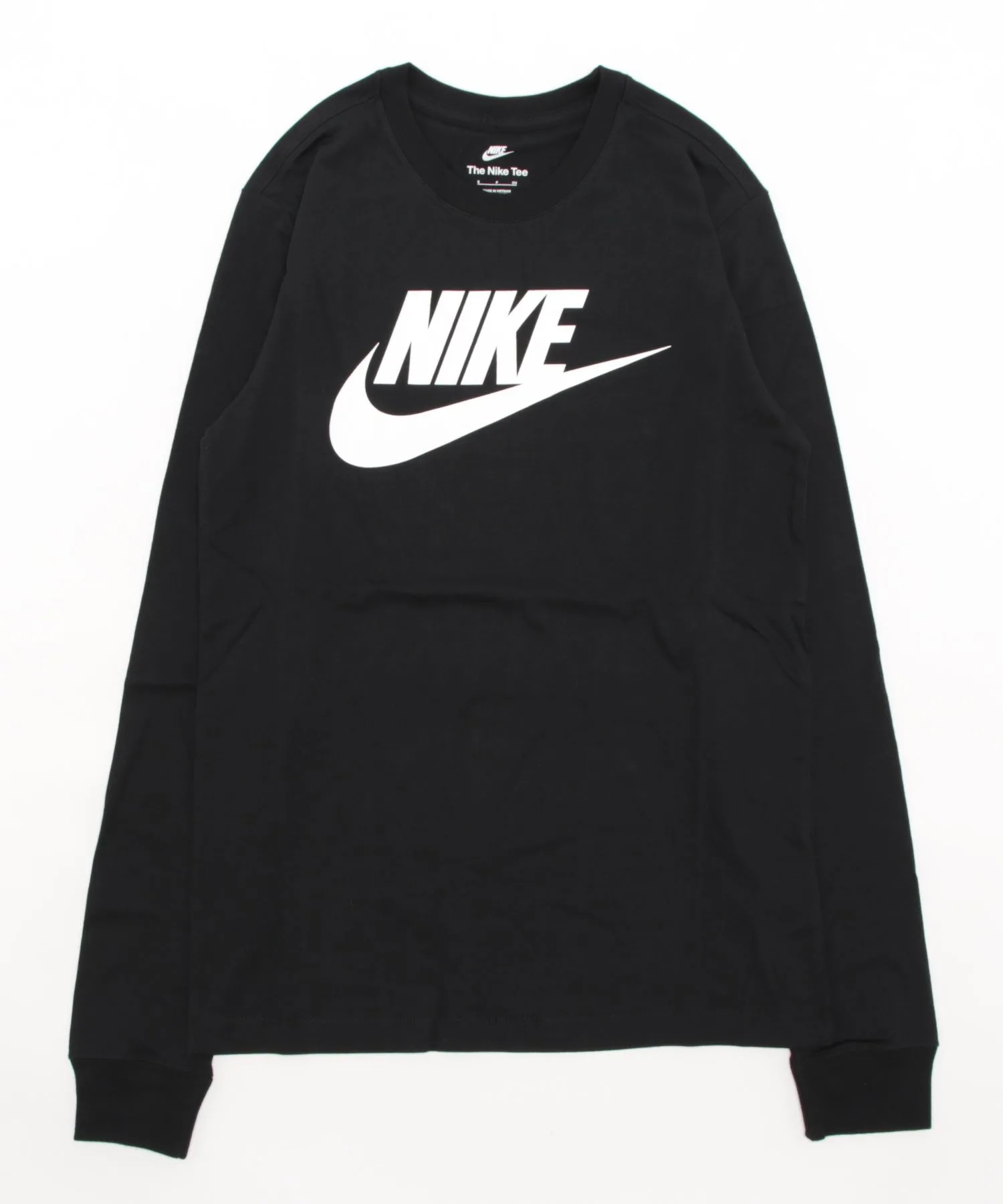 Мужская футболка с длинными рукавами из 100% хлопка Nike NSW Futura Icon черная
