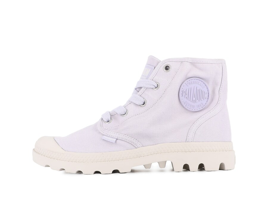 Ботильоны на шнуровке Palladium Pampa, цвет Purple/Pastel purple