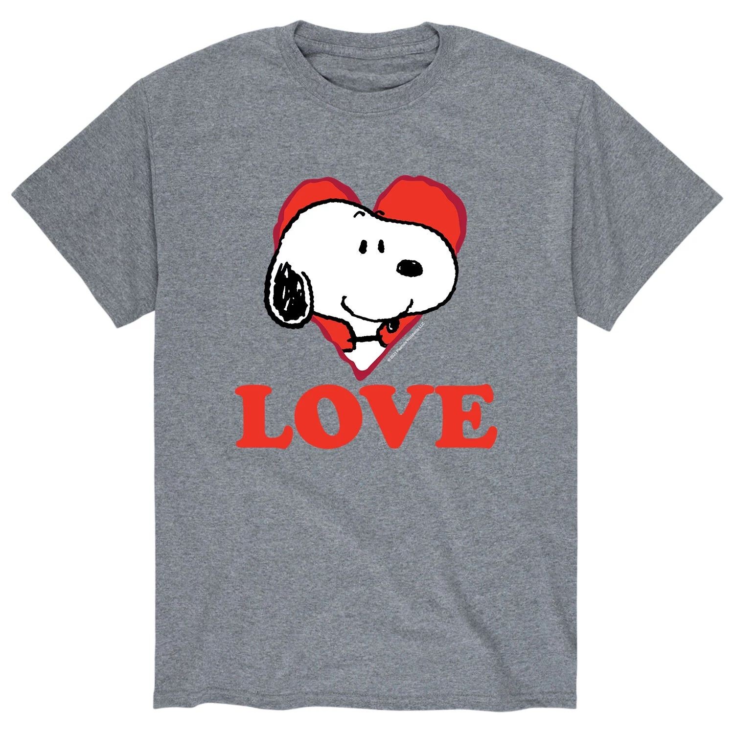 

Мужская футболка Peanuts I Love Snoopy Licensed Character