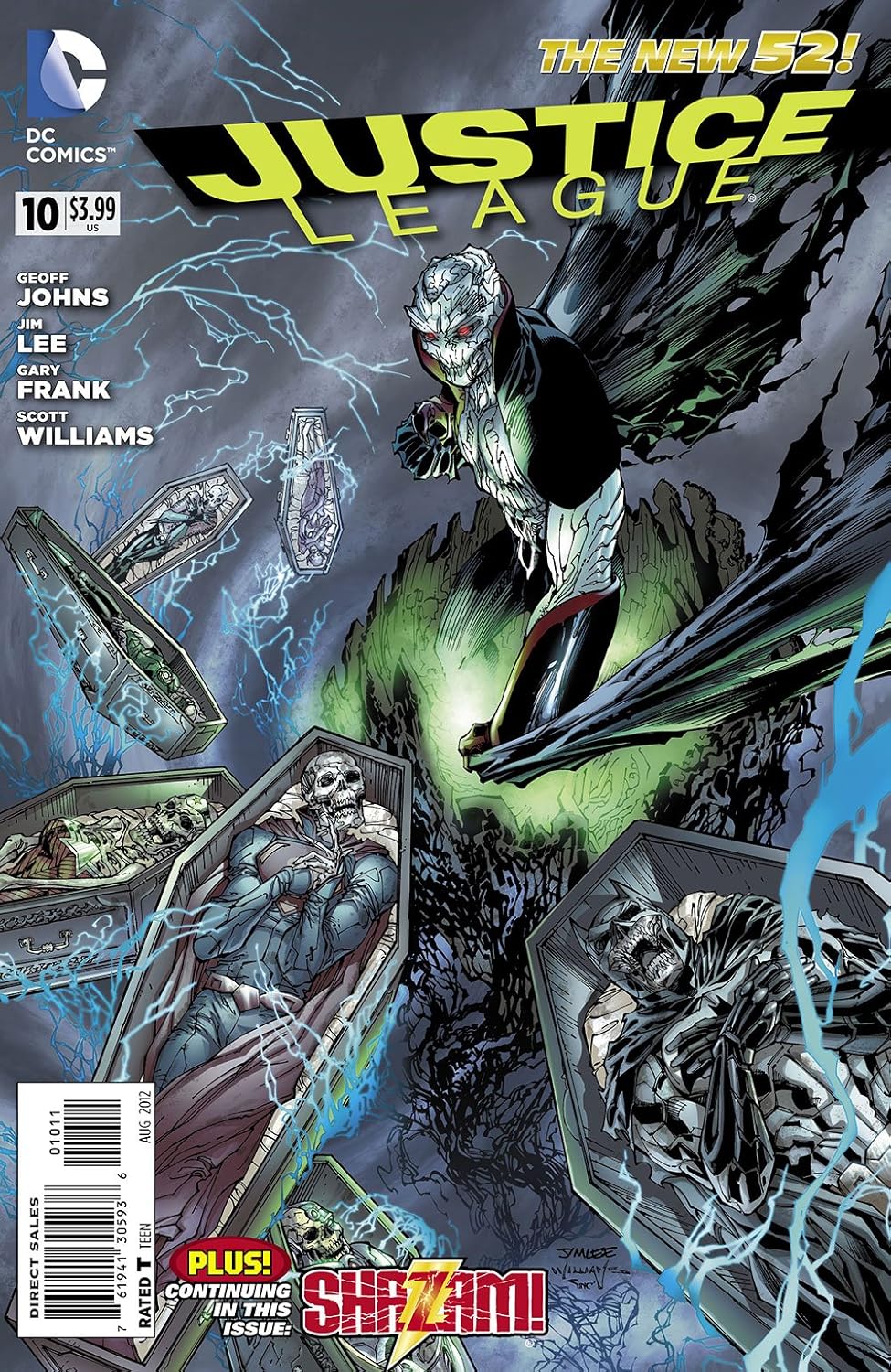 

Justice League #10 "The Identity of the Justice League's Newest and Deadliest Foe Is Revealed" (DC COMICS)