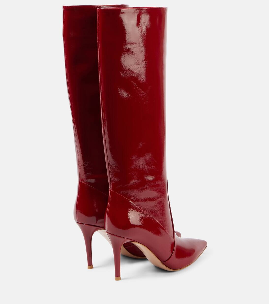Сапоги Hansen 85 из лакированной кожи до колена Gianvito Rossi, цвет rouge — фото 3