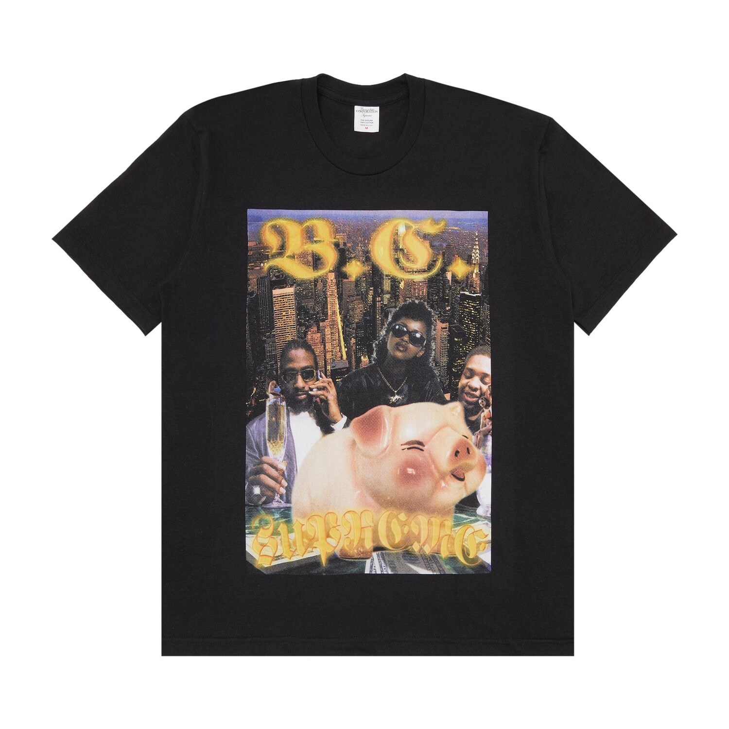 

Футболка Money Supreme x Bernadette Corporation, черная, Черный, Футболка Money Supreme x Bernadette Corporation, черная