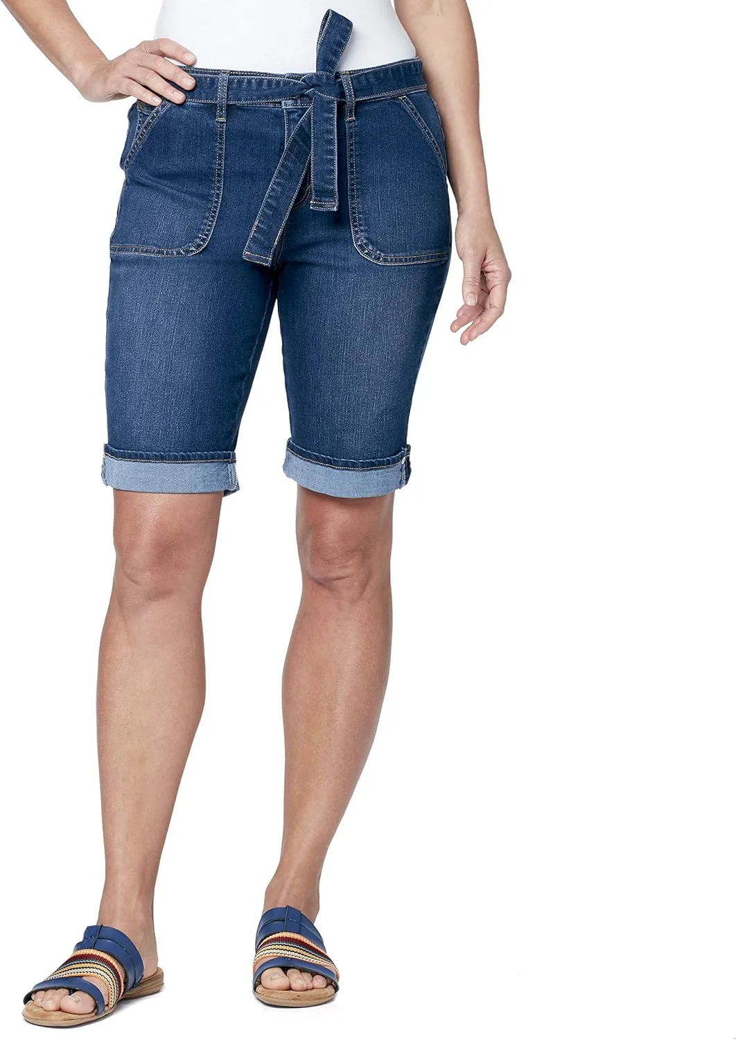 

Gloria Vanderbilt женские бермуды с поясом