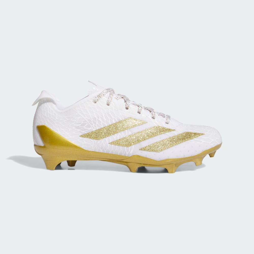 

Бутсы Adidas Adizero Electric II Exotic Speed Football Cleats, цвет Cloud White/Gold Metallic/Cloud White