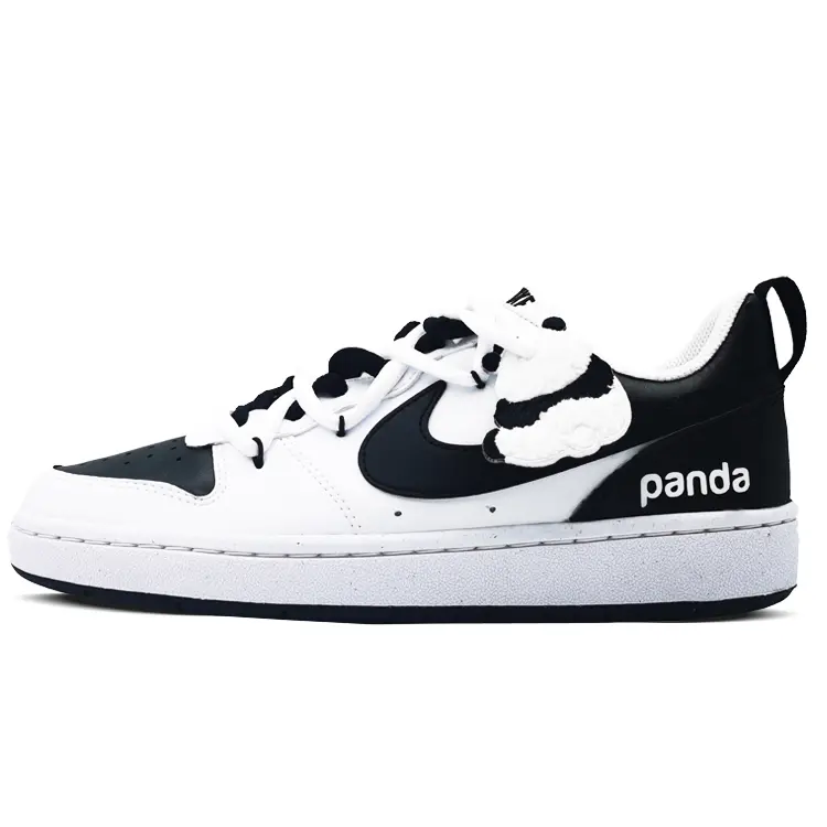 

Кроссовки Nike Court Borough Skateboard Shoes Women's Low-Top Black White, черный/белый