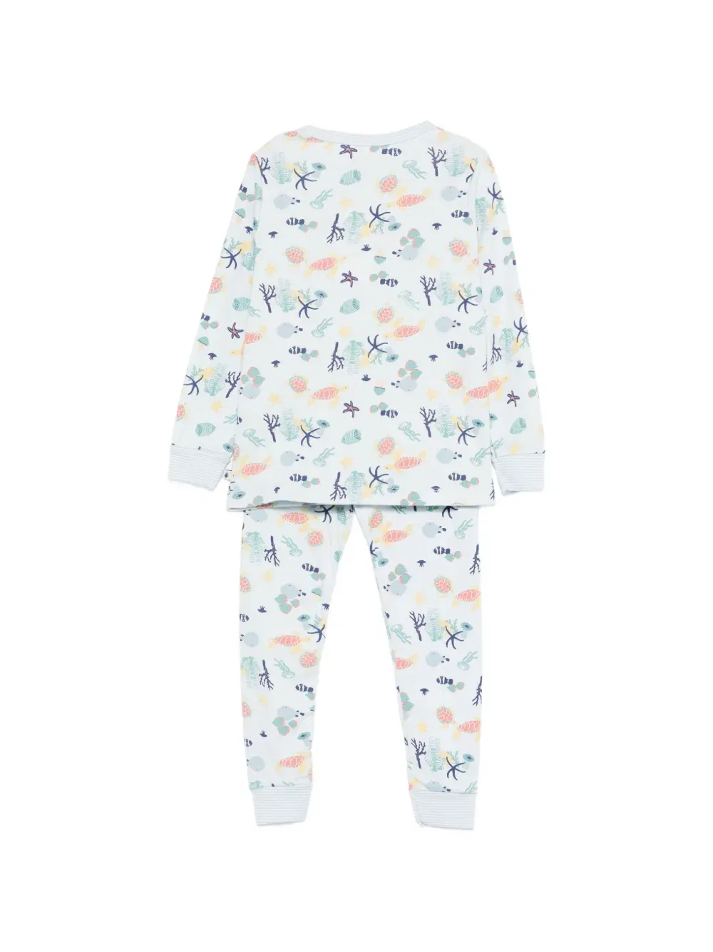Пижама с длинными рукавами и узором Petit Bateau, синий — фото 2