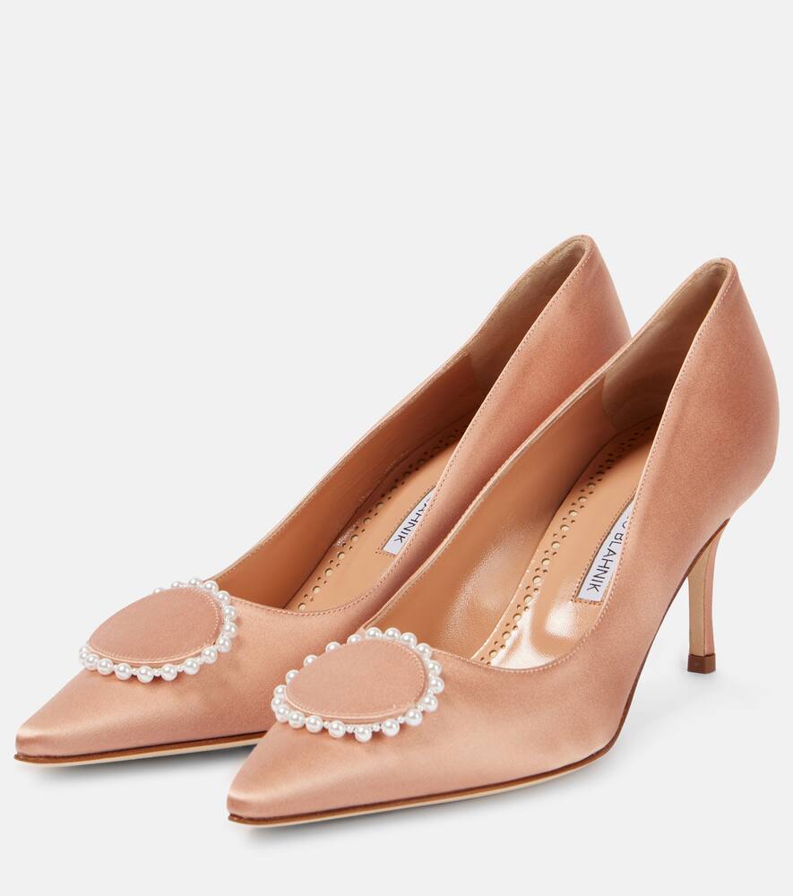 Kifaclo 70 атласные туфли-лодочки с декором Manolo Blahnik, 8802 Lcor — фото 4