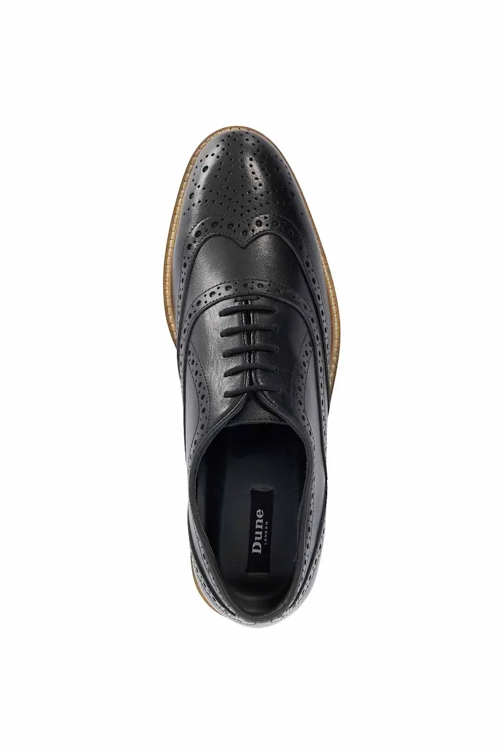 Броги кожаные Dune London, черный — фото 4