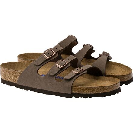 Сандалии Florida с мягкой стелькой женские Birkenstock, цвет Mocha Birkibuc