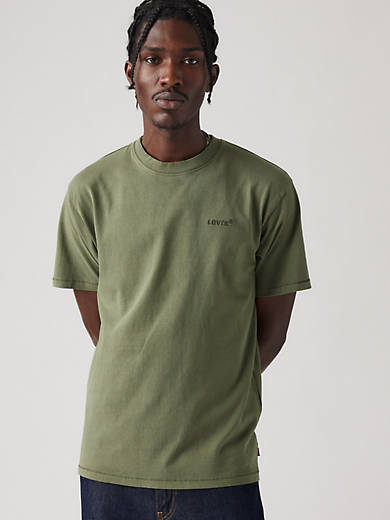 

Винтажная футболка Red Tab Levi's, цвет Thyme Garment Dye - Green