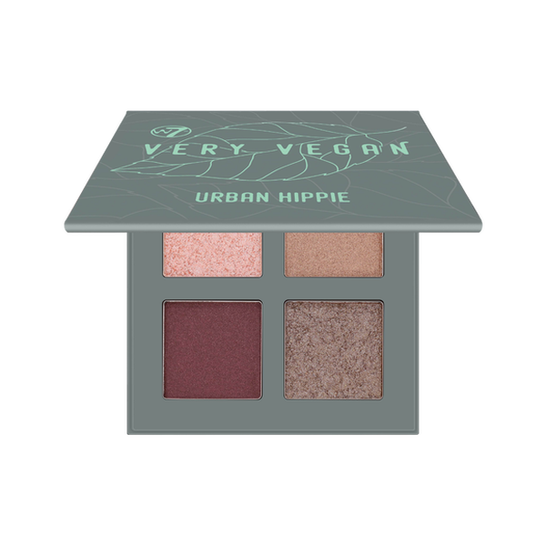 

Палитра прессованных пигментов для век Urban hippie, 8 г W7 Very vegan pressed pigment quad