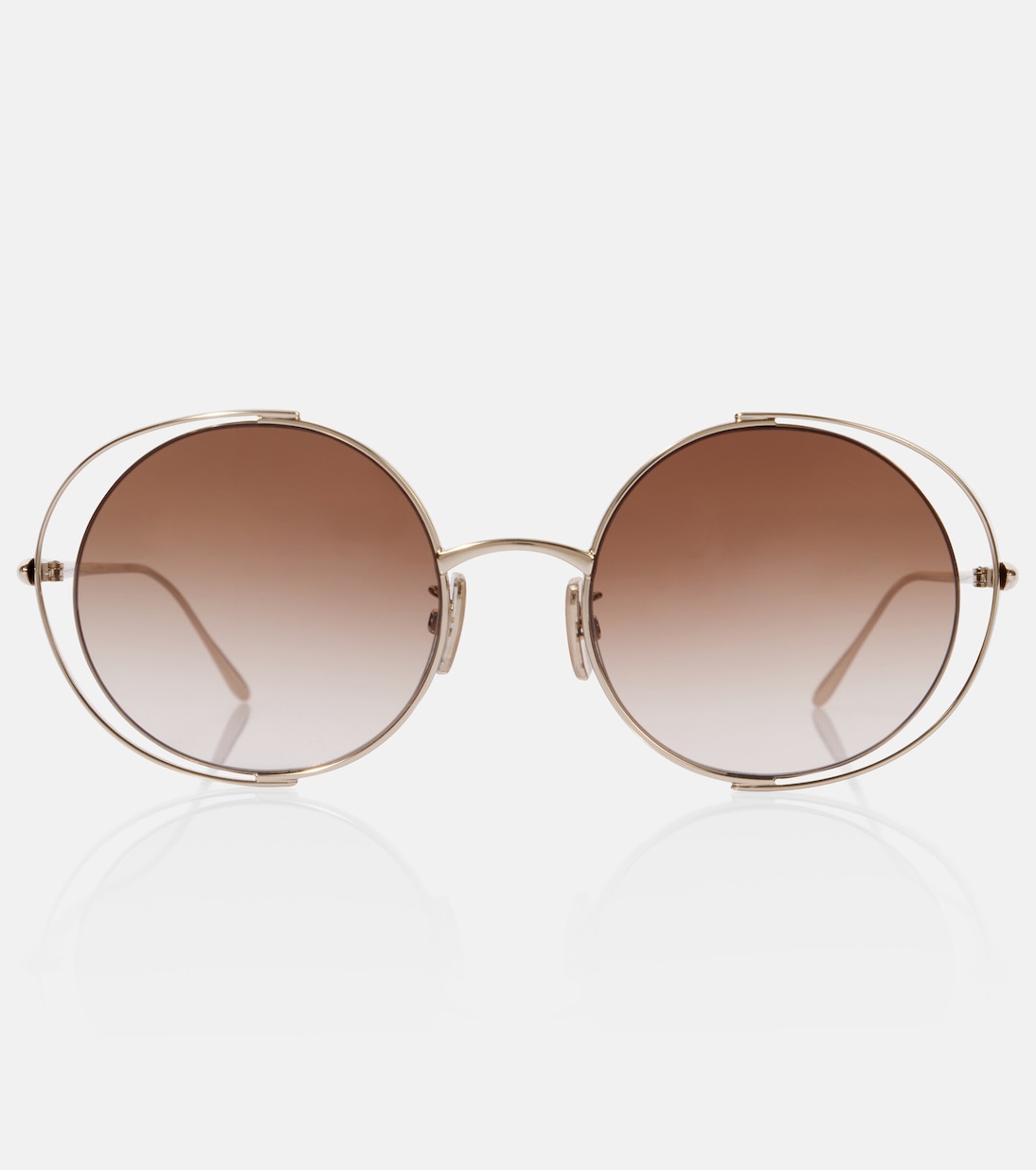 

Круглые солнцезащитные очки Signature Loewe, Gold/Gradient Brown