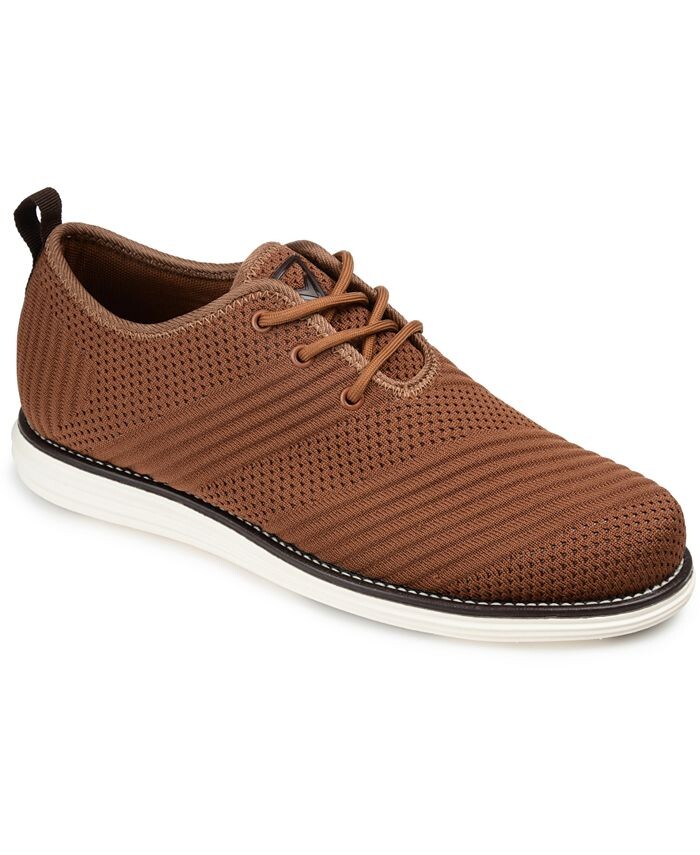 

Мужские модельные туфли Novak широкой ширины Tru Comfort из пенопласта со шнуровкой и круглым носком Vance Co., коричневый