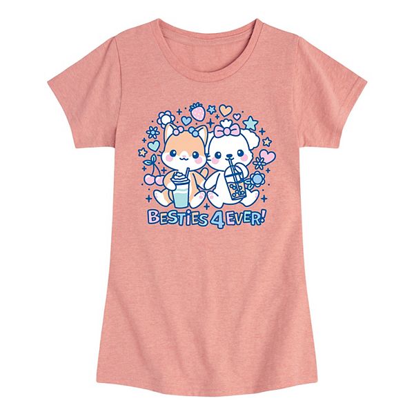 

Футболка с принтом kawaii для девочек 7-16 лет Licensed Character, Desert Pink