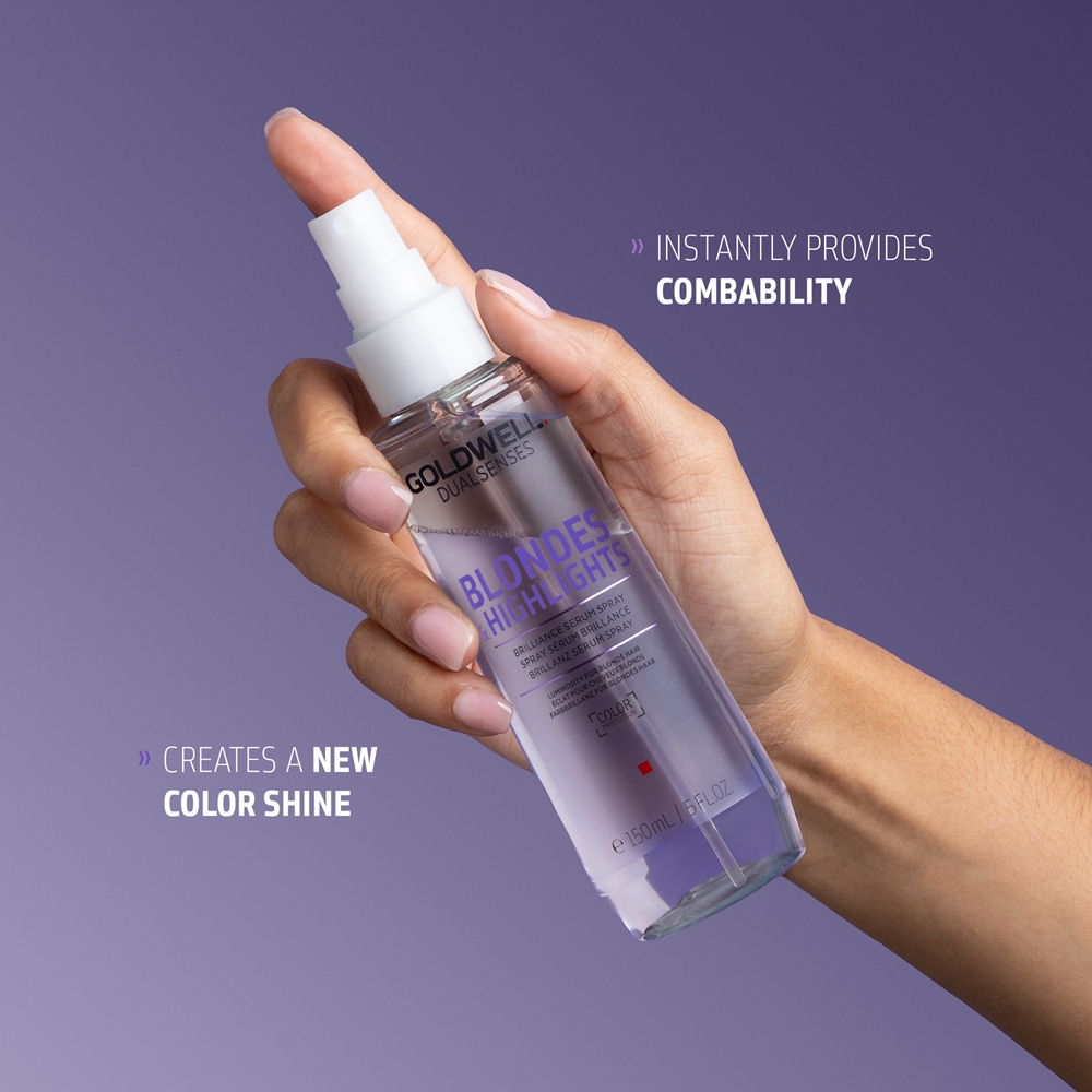 Dualsenses blondes & highlights несмываемая сыворотка-спрей для светлых и мелированных волос Goldwell, 150 мл — фото 4