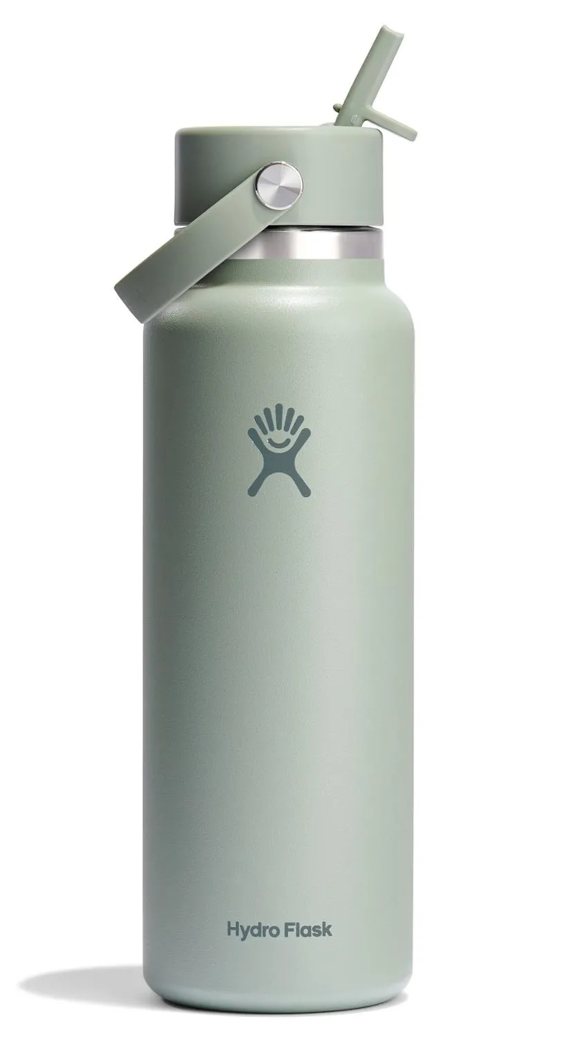

Вакуумная бутылка для воды с широким горлом и гибкой соломинкой Hydro Flask, Agave 2.0