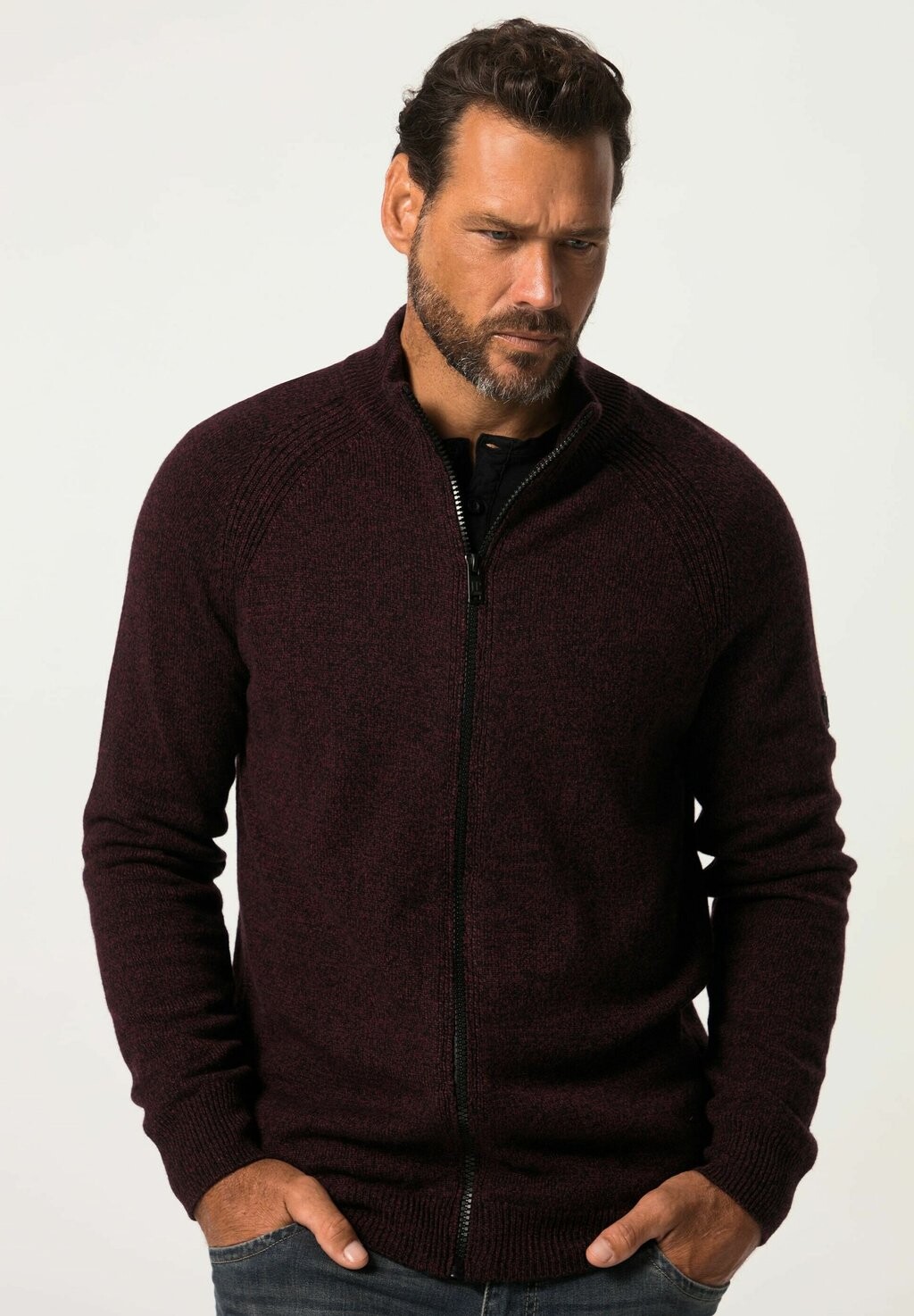 

Кардиган Two Tone Raglan JP1880, цвет dunkel weinrot