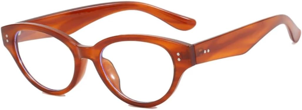 

Модные винтажные солнцезащитные очки для женщин в стиле «кошачий глаз» с заклепками, маленькая оправа, защита от УФ-излучения для путешествий, женские очки UV400 VVTWSSW, Orange Clear