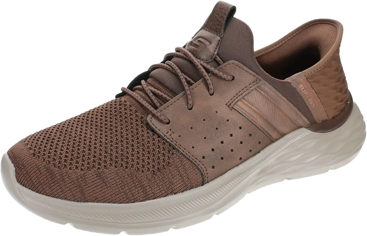 

Мужские слипоны Skechers Streetwear Garner - Newick с низким профилем и шнуровкой на резинке, коричневый