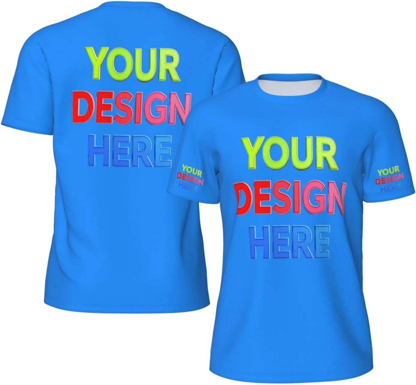 

Футболка Custom для мужчин с 4-сторонней печатью логотипа, текста или изображения