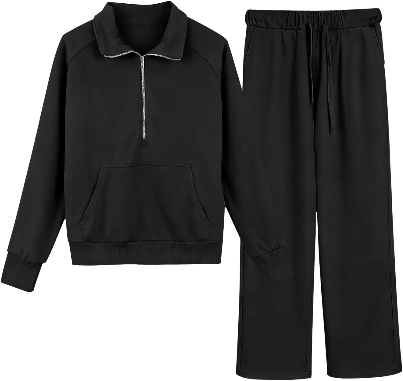 Детский спортивный костюм из 2 предметов, бренд Generic, цвет C-black — фото 4