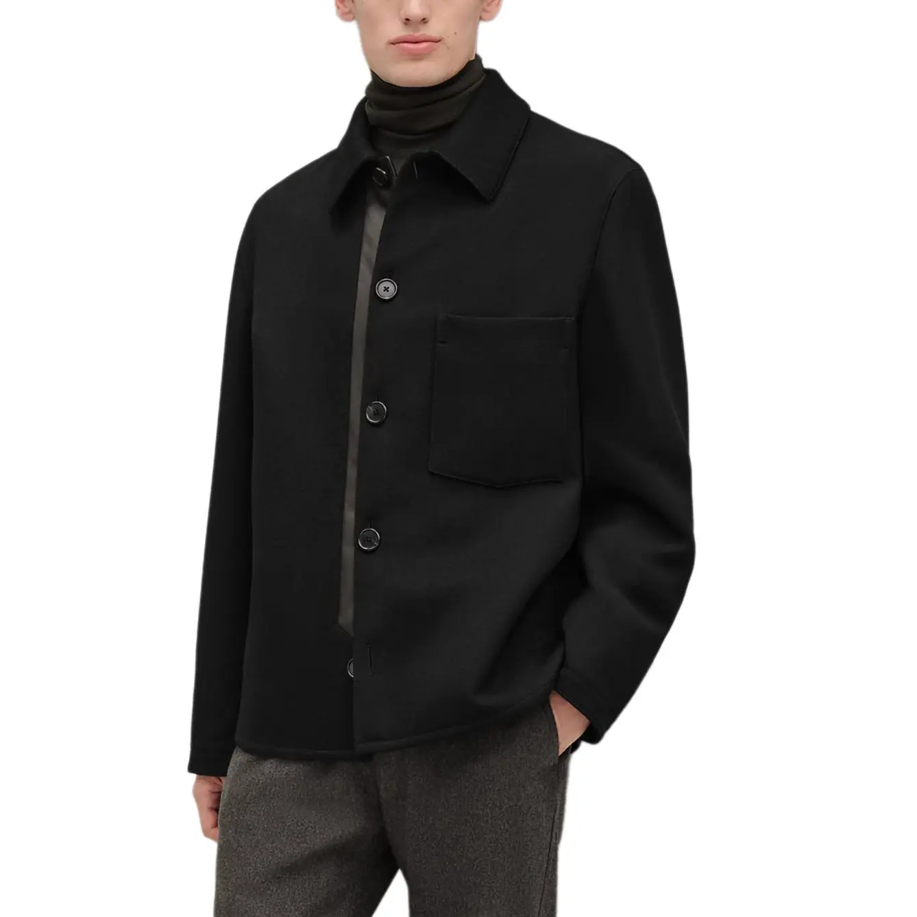 

Куртки и пальто мужские HERMES, черный