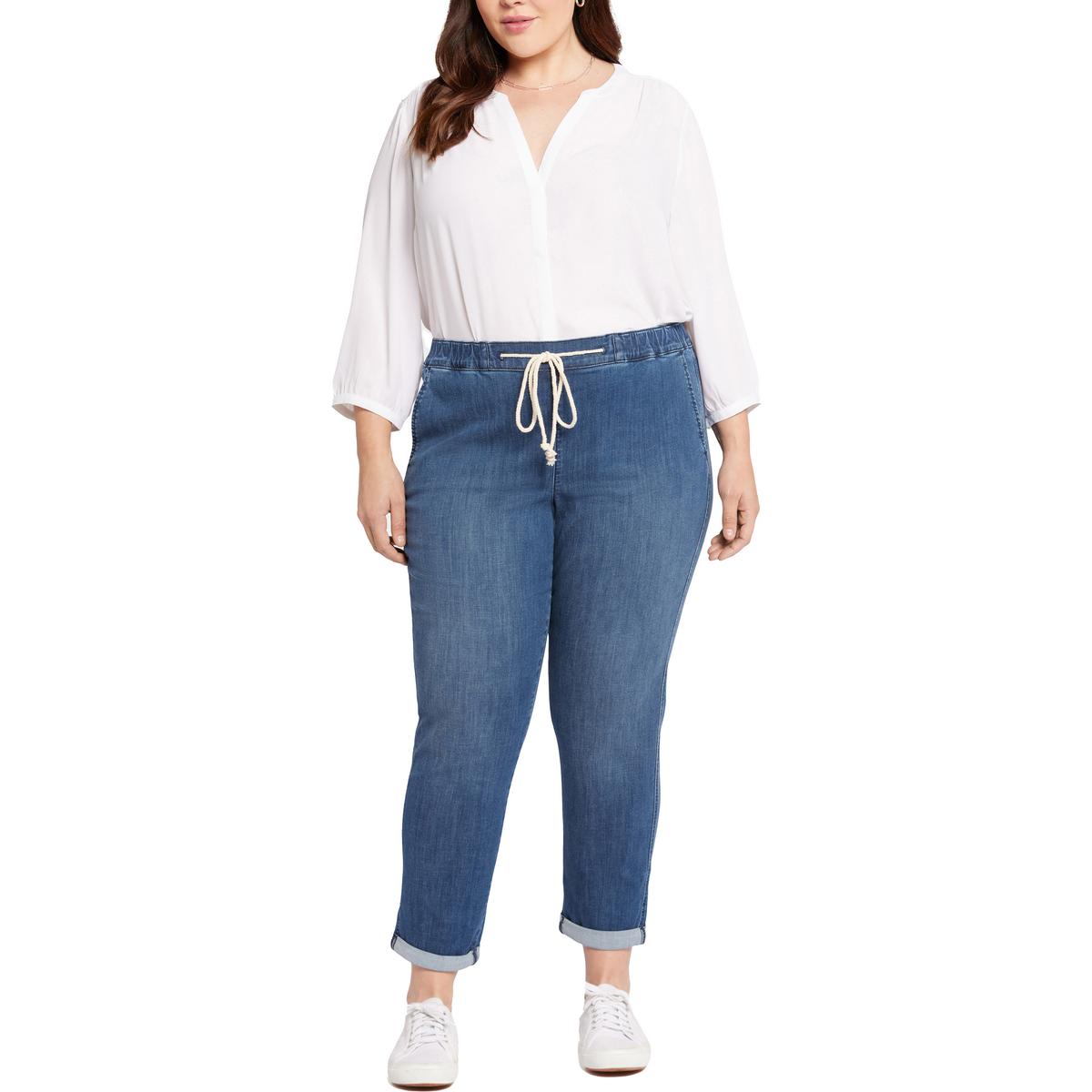 

Женские джинсы-джоггеры Plus из денима с хлопком NYDJ, Elegance