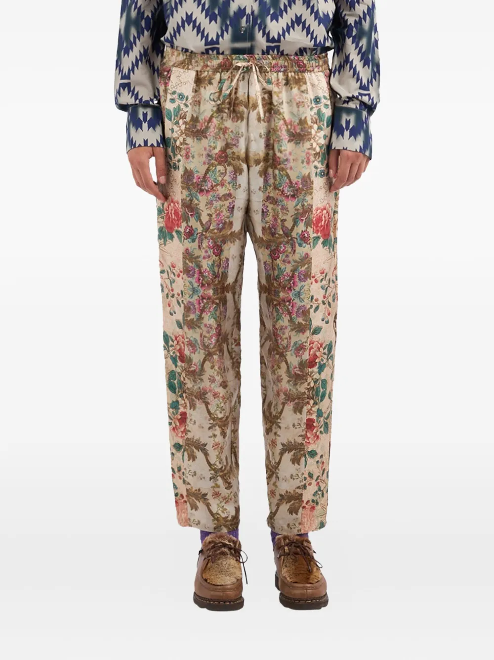 

Брюки Aloe с цветочным принтом Pierre-Louis Mascia, нейтральный