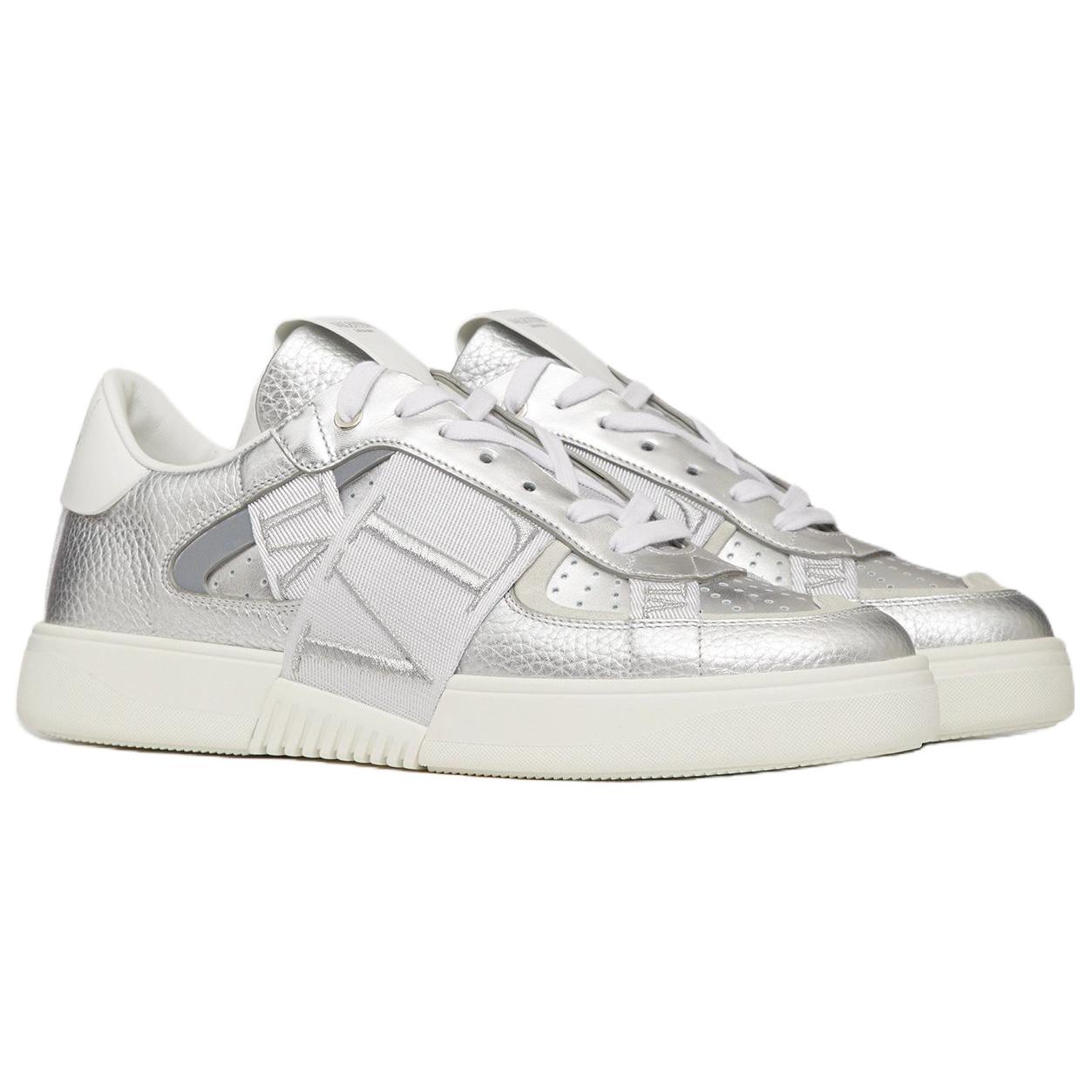Valentino GARAVANI Vl7n низкие скейтерские кроссовки мужские silver — фото 4