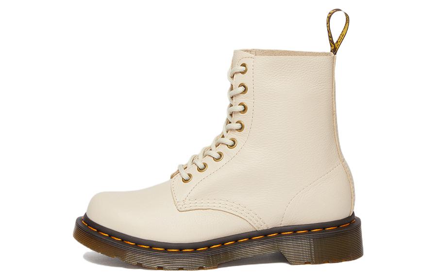 Dr.Martens Женские кожаные ботинки Dr. Martens 1460 Pascal Virginia цвета «пергаментно-бежевый»