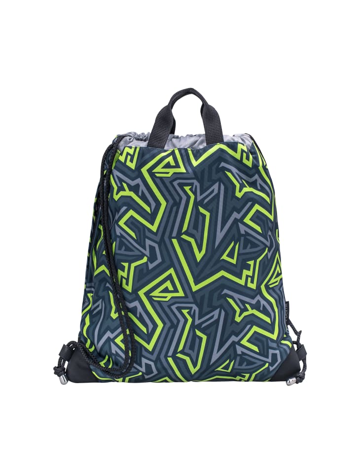 

Детская спортивная сумка премиум-класса, сумка для спортзала "Игуана", серая, зеленая Belmil