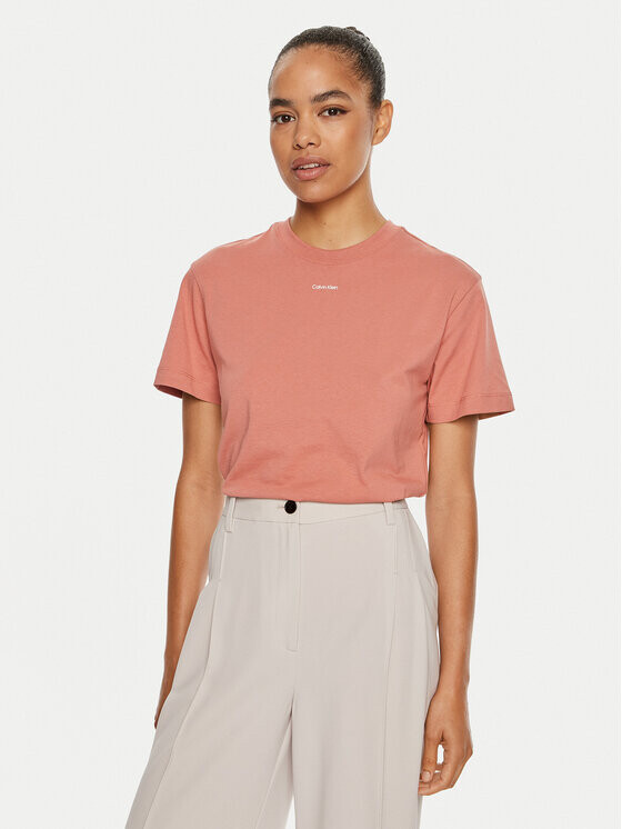 

Футболка стандартного кроя Calvin Klein, розовый