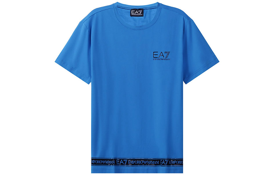 

EMPORIO ARMANI Футболка мужская небесно-голубая Sky Blue, Синий, EMPORIO ARMANI Футболка мужская небесно-голубая Sky Blue