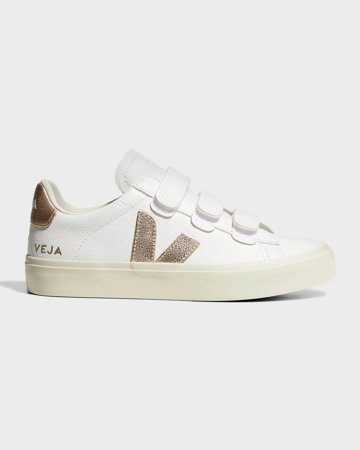 Двухцветные кроссовки Recife Triple Grip Veja, белый/золотой