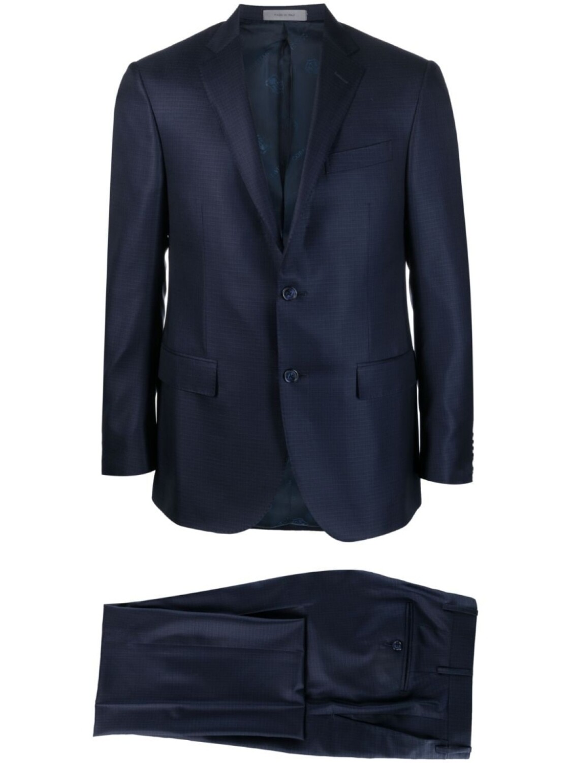 

Corneliani костюм с однобортным пиджаком, синий