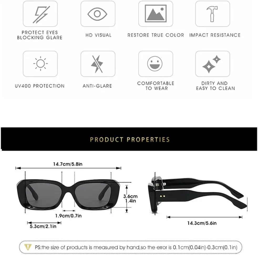 

Классические винтажные солнцезащитные очки для мужчин и женщин, модные, с заклепками, маленькие, зеленые, с защитой от УФ-излучения UV400, SUN1500 Generic, Black