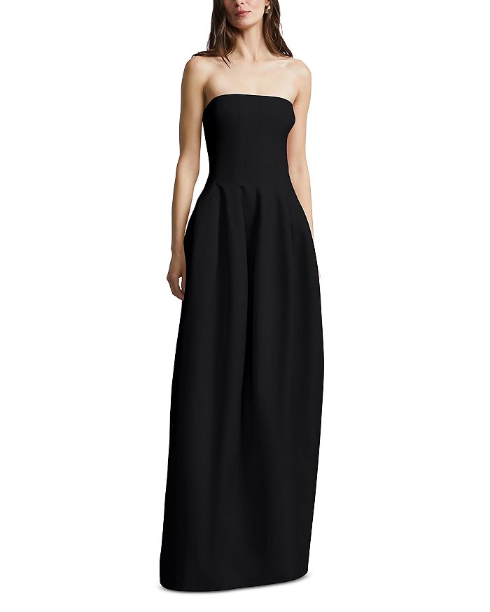 

Солидное структурированное платье BCBGMAXAZRIA, черный