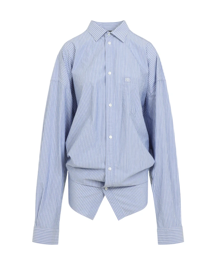 

Завязанная рубашка Balenciaga, синий