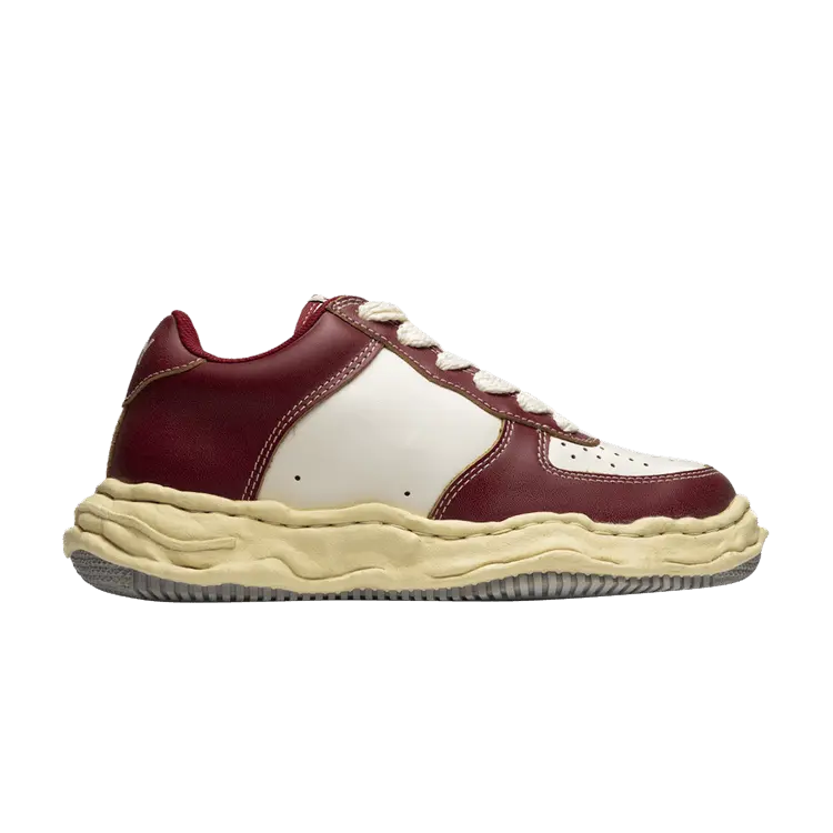 

Кроссовки Maison Mihara Yasuhiro Wayne OG Sole Vintage Leather Low Red White, красный