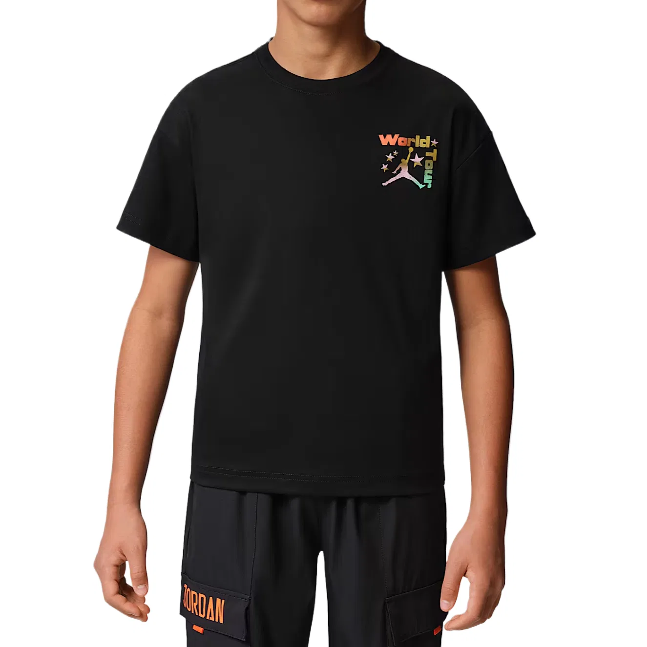 Детская футболка с круглым вырезом Jordan, Black